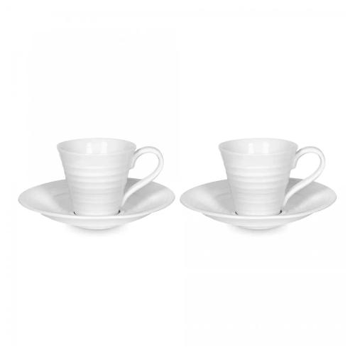 Набор кофейных пар Portmeirion Sophie Conran 4 пр белый
