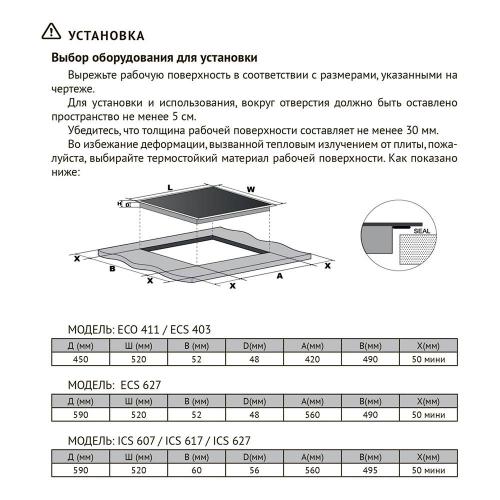 РОЗНИЦА Электрическая варочная панель 45х52 см Kuppersberg Hi-Tech ECS 403 черная