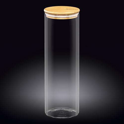 Банка с крышкой стеклянная 10х30,5 см 2 л Wilmax Thermo Glass прозрачная