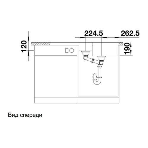 Кухонная мойка 100 см Blanco Legra 6 S кофе - 2 фото