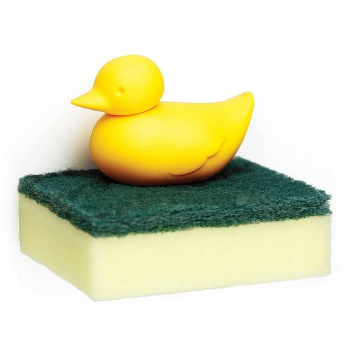 Держатель для губки 9х8,5х5 см Qualy Duck жёлтый