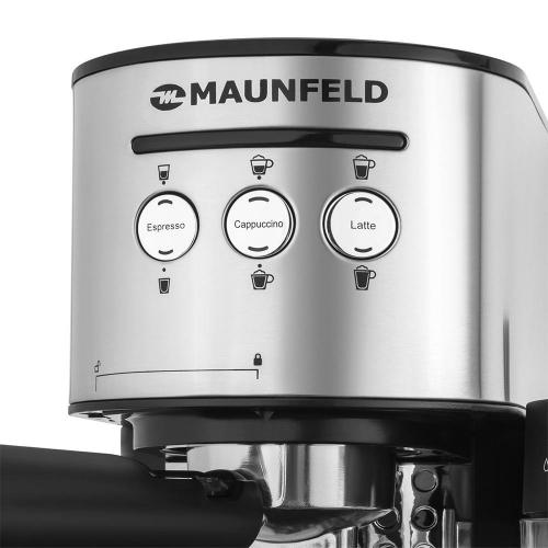 Кофемашина рожковая 1,2 л Maunfeld MF-720S PRO нержавеющая сталь