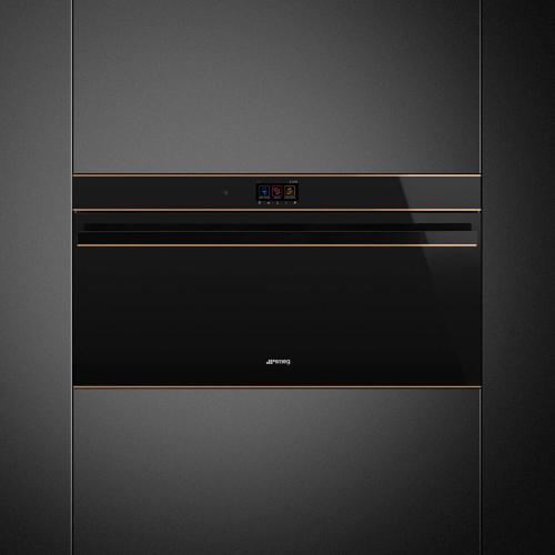 Многофункциональный духовой шкаф 90 см Smeg Dolce Stil Novo SFPR9604NR черный