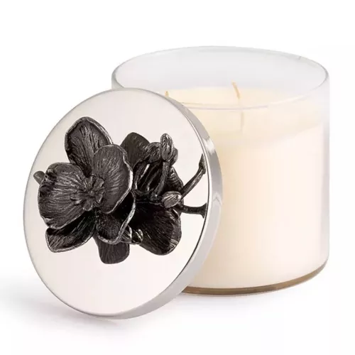 Свеча 10,8 см Michael Aram Black Orchid прозрачная