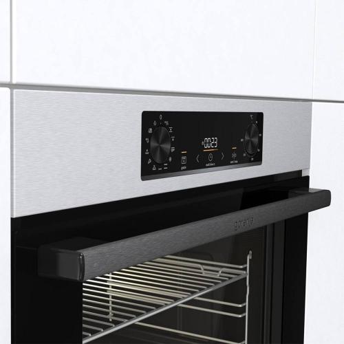 Электрический духовой шкаф 59,5 см Gorenje Essential BOB6737E01X стальной