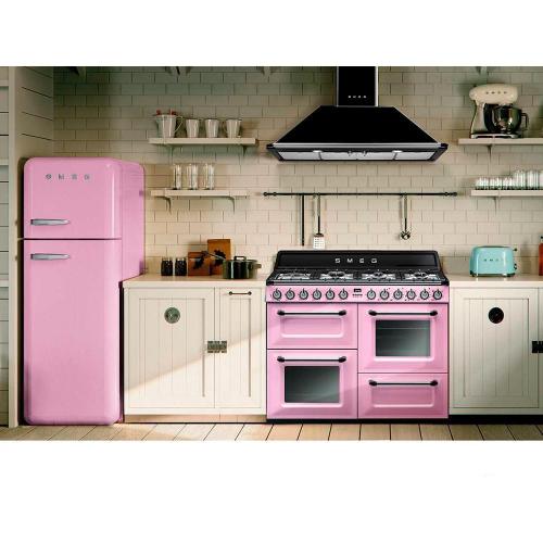 Холодильник двухкамерный 169х60 см Smeg 50's Style FAB30RPK5 розовый