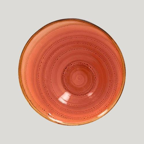 Ассиметричная тарелка RAK Porcelain Twirl Coral 650 мл, 22*9 см