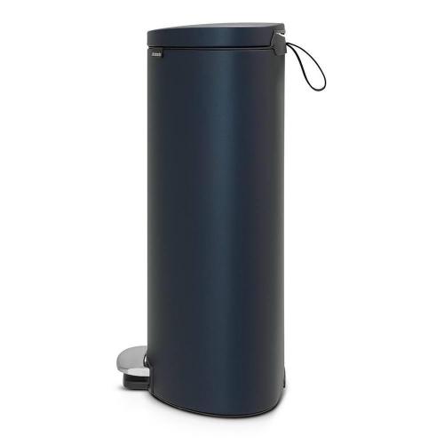 Мусорный бак с педалью 30 л Brabantia Flat Back синий