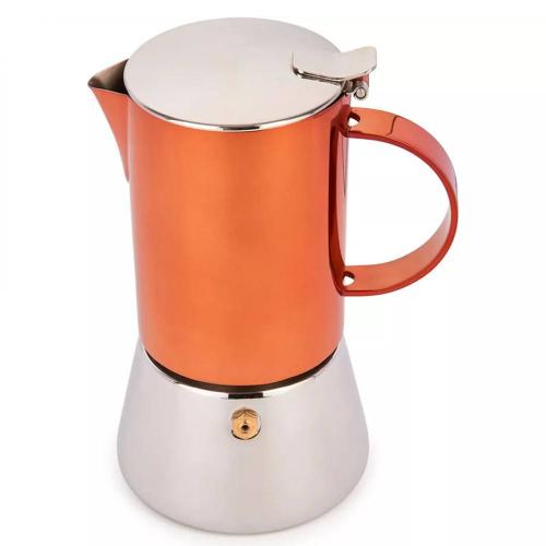 Кофеварка гейзерная на 4 чашки Kitchen Craft La Cafetiere медная