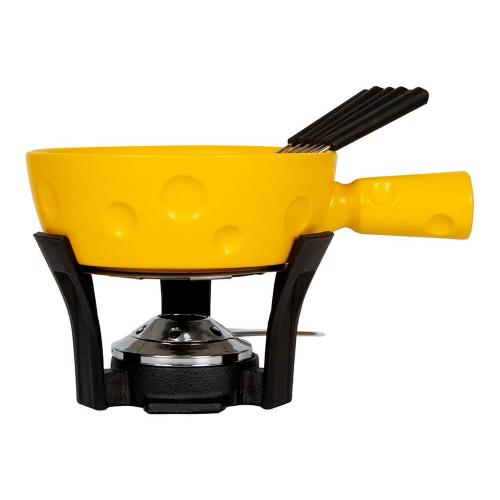 Набор для фондю керамический Boska Cheesy 8 пр желтый