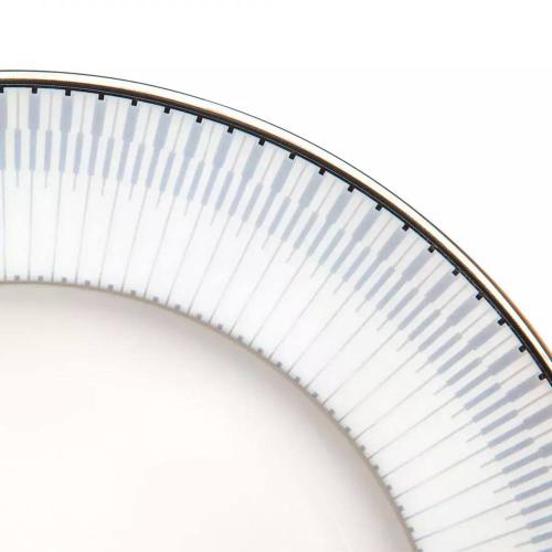 Тарелка закусочная 22 см Noritake Bogart Platinum белая