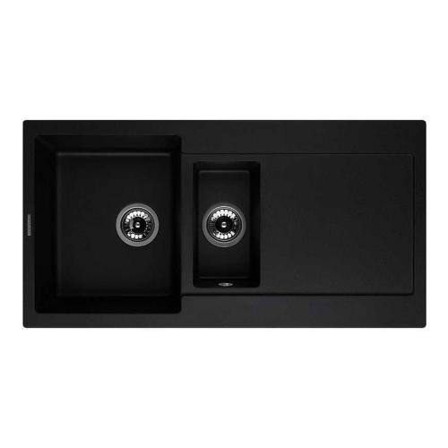 Кухонная мойка 97 см Kuppersberg Modena 1,5B2D Black - 1 фото