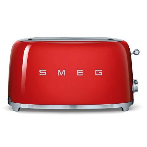 Тостер на 4 ломтика Smeg 50's Style TSF02RDEU красный