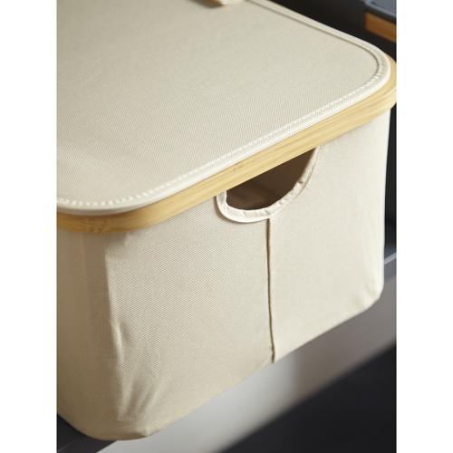Корзина для белья 40х33 см 20 л Smart Solutions Neat Low бежевая