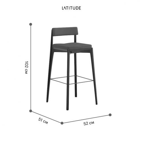 Набор стульев 51х52х102 см Latitude Aska черный 2 пр