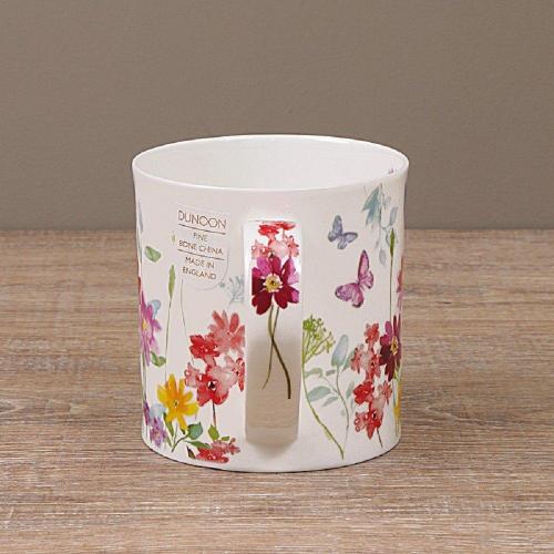 Кружка 350 мл Dunoon Orkney Floral Shimmer красная