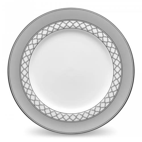 Тарелка закусочная 21 см Noritake Eternal Palace серебряная