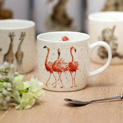Кружка Розовые фламинго 310 мл Royal Worcester Забавная фауна