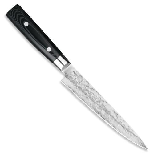 Нож для тонкой нарезки 18 см дамасская сталь Yaxell Zen