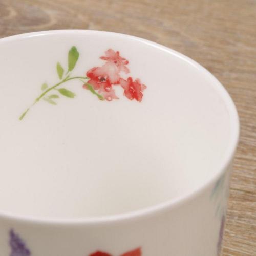 Кружка 350 мл Dunoon Orkney Floral Shimmer красная