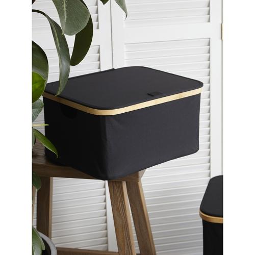 Корзина для белья 40х33 см 20 л Smart Solutions Neat Low черная