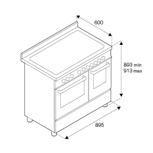 Варочный центр 89,5х60 см Bertazzoni Professional PRO96L2EART оранжевый - 2 фото