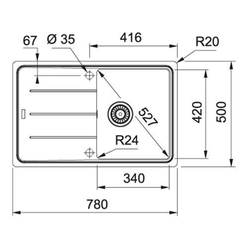 Кухонная мойка 78 см Franke Basis BFG 611-78 миндаль