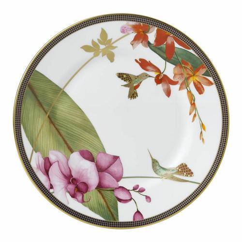 Тарелка закусочная 20 см Wedgwood Hummingbird белая