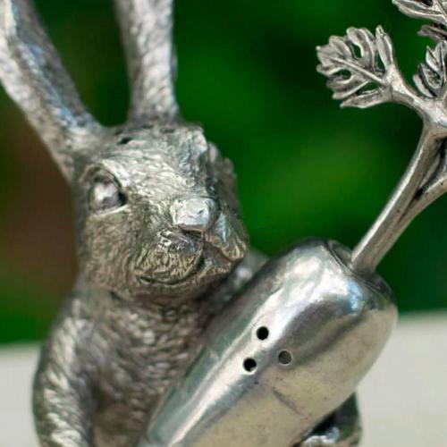 Солонка и перечница Rabbit Carrot 7,6х6,4 см Vagabond House Garden Friends