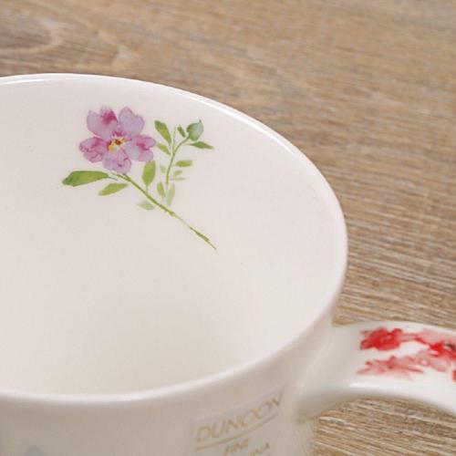 Кружка 350 мл Dunoon Orkney Floral Shimmer красная