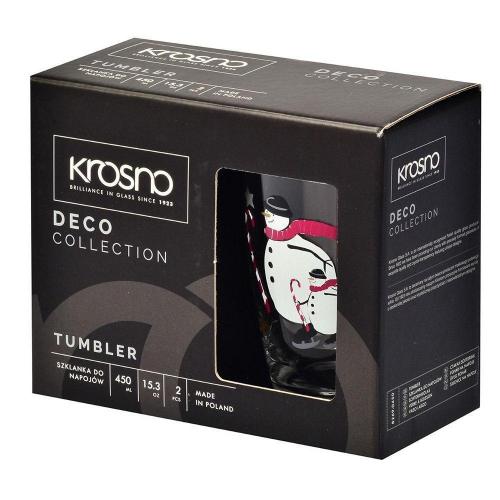 Набор стаканов для воды 450 мл Krosno Deco 2 пр