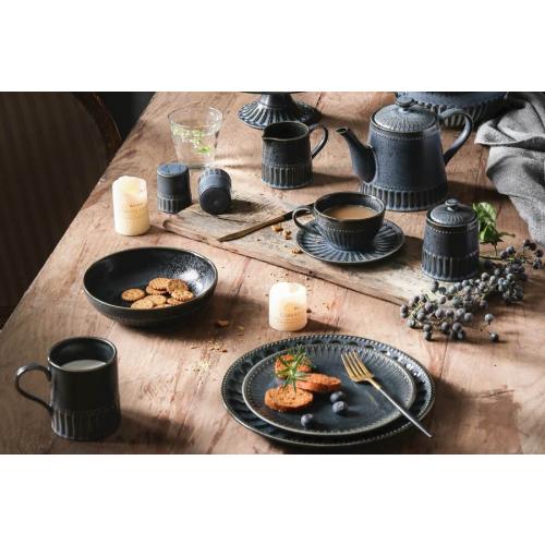 Тарелка обеденная 26 см Home&Style Black Kitchen синяя