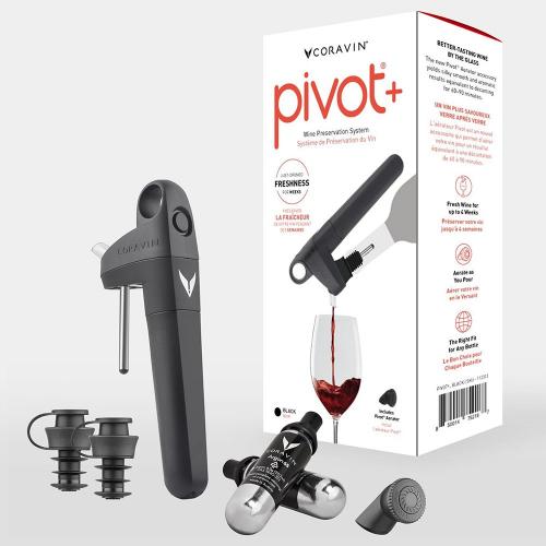 Система розлива вина Coravin Pivot Plus черная