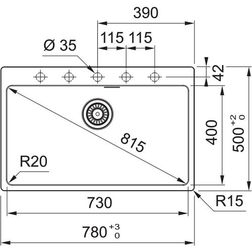 Кухонная мойка 78 см Franke Maris MRG 610-73 TL белый