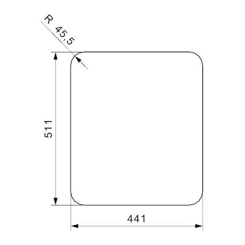 Кухонная мойка 44 см Reginox Elite Ohio 40x40 Tapwing Atomic Grey