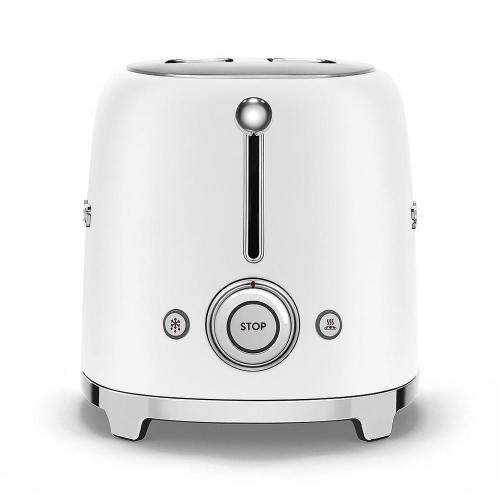 Тостер на 2 ломтика Smeg 50's Style TSF01WHMEU матовый белый