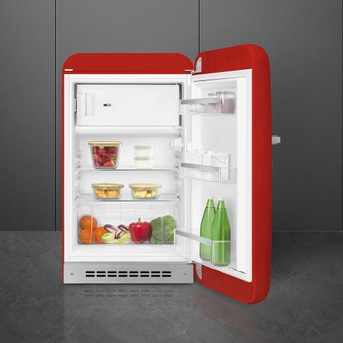 Холодильник 97х54,5 см SMEG 50’s Style FAB10RRD6 красный