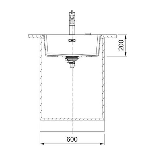 Кухонная мойка 55,3 см Franke Maris MRG 210/110-52 оникс - 3 фото