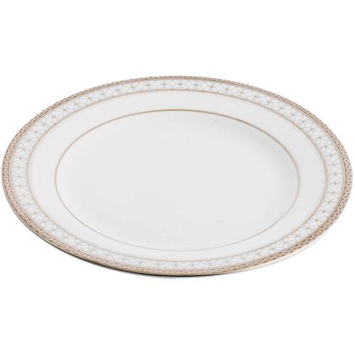 Тарелка десертная 16 см Noritake Rochester Platinum белая