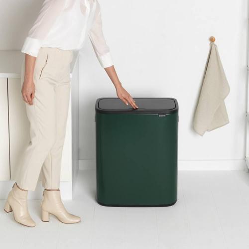 Мусорный бак 60 л Brabantia Bo Touch Bin зеленая сосна