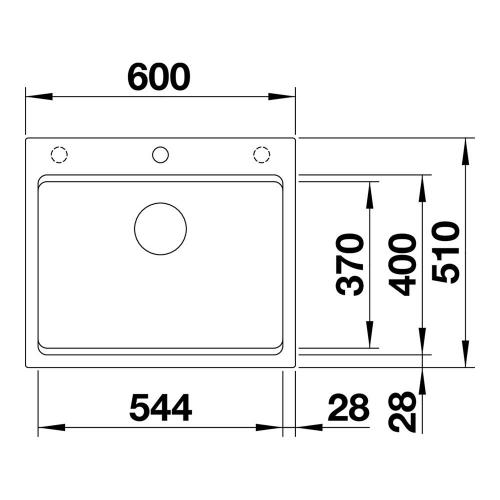 Кухонная мойка 60 см Blanco Etagon 6 черная