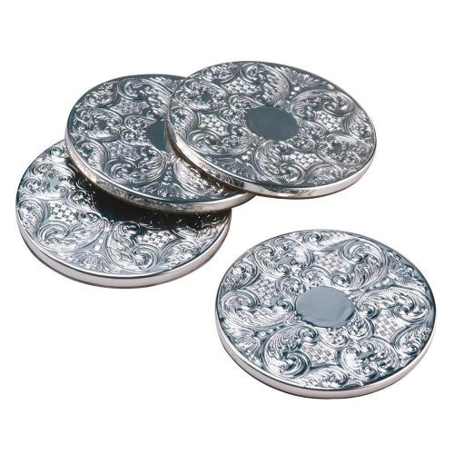 Набор посеребренных подставок под кружки 9 см Embroidery Arthur Price 4 пр