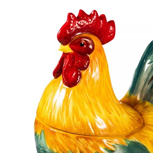 Банка для печенья 26,7х14 см 3,1 л Certified International Corp Петушки на лугу коричневая