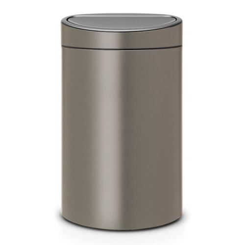 Мусорный бак 10+23 л Brabantia Touch Bin платиновый