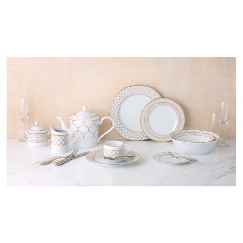Тарелка пирожковая 16 см Noritake Eternal Palace Gold белая
