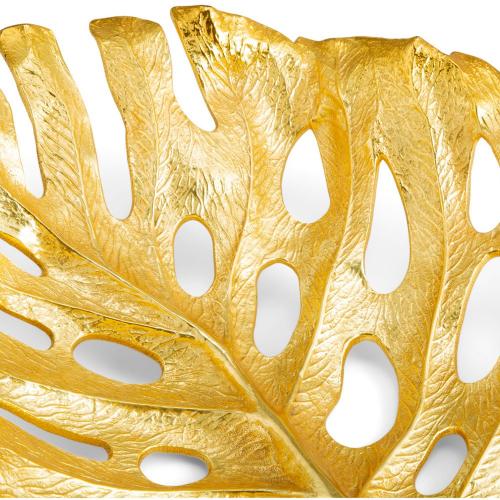 Сервировочное блюдо 57х41х11 см Michael Aram New Leaves золотое