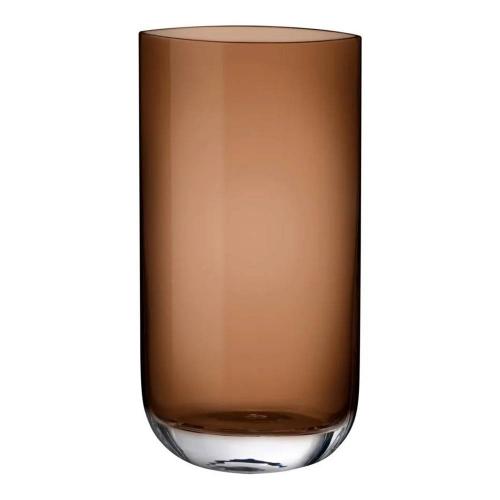 Ваза 20,6х40 см Nude Glass Blade коричневая