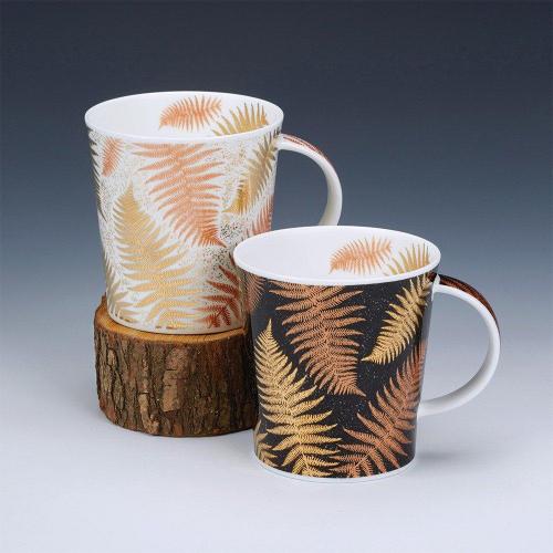Кружка 320 мл Dunoon Lomond Ferns черная