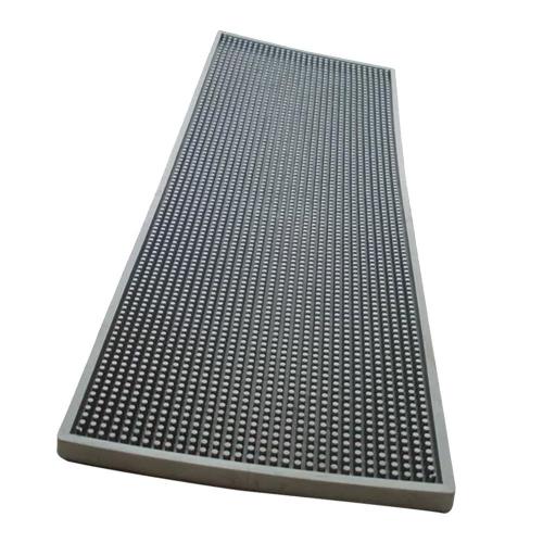 Коврик резиновый барный 60х20 см The Bars Wide Drink Mat XL серебряный