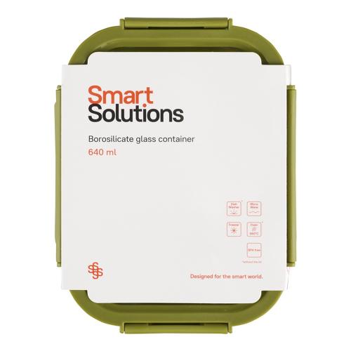 Контейнер  15х19х7 см 640 мл Smart Solutions зеленый